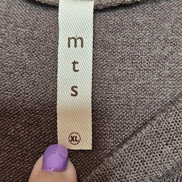 mts Gray Side Tie Sweater - Picture 7 of 10